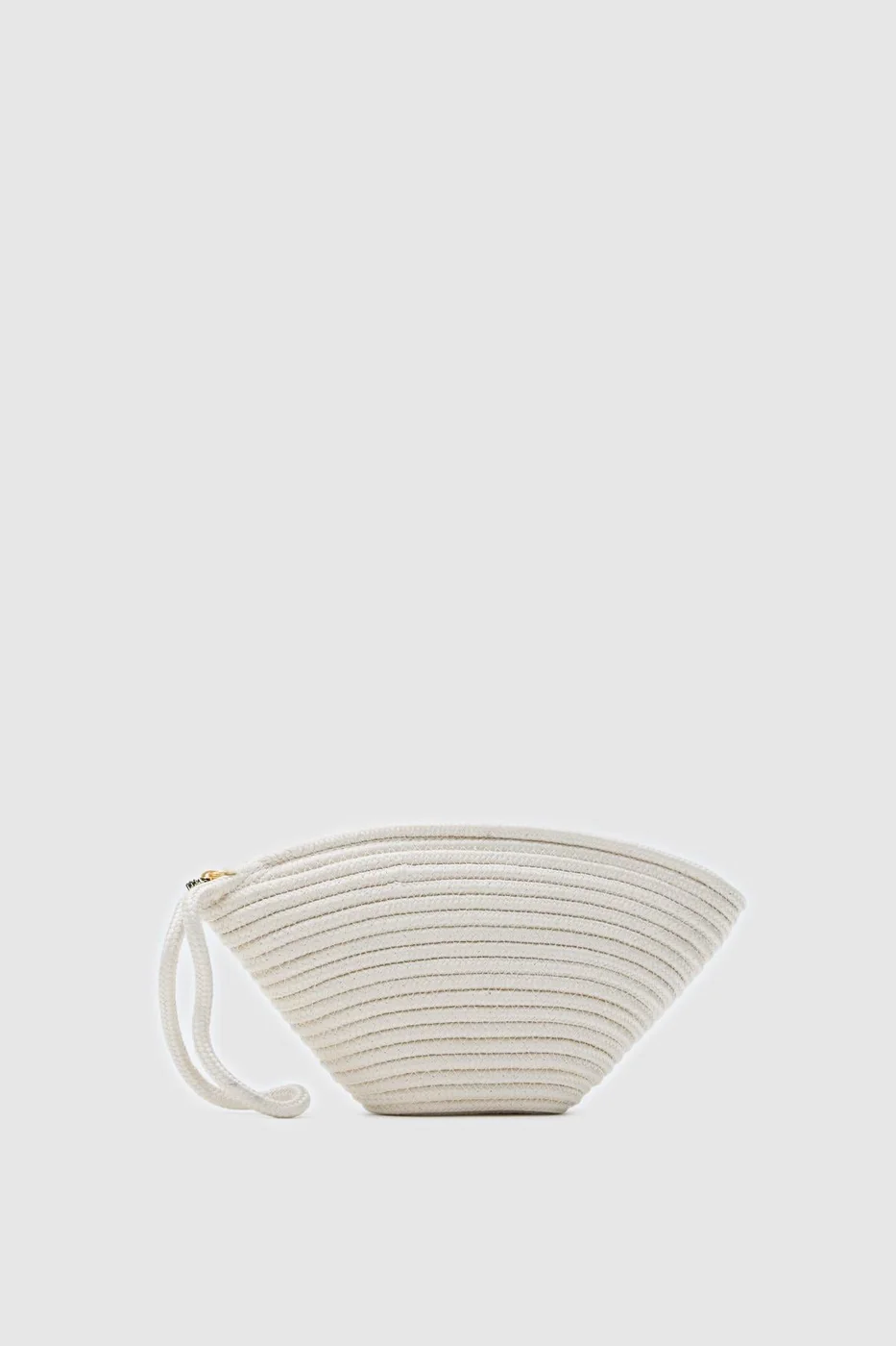 straw clutch bag for beach outings in cream