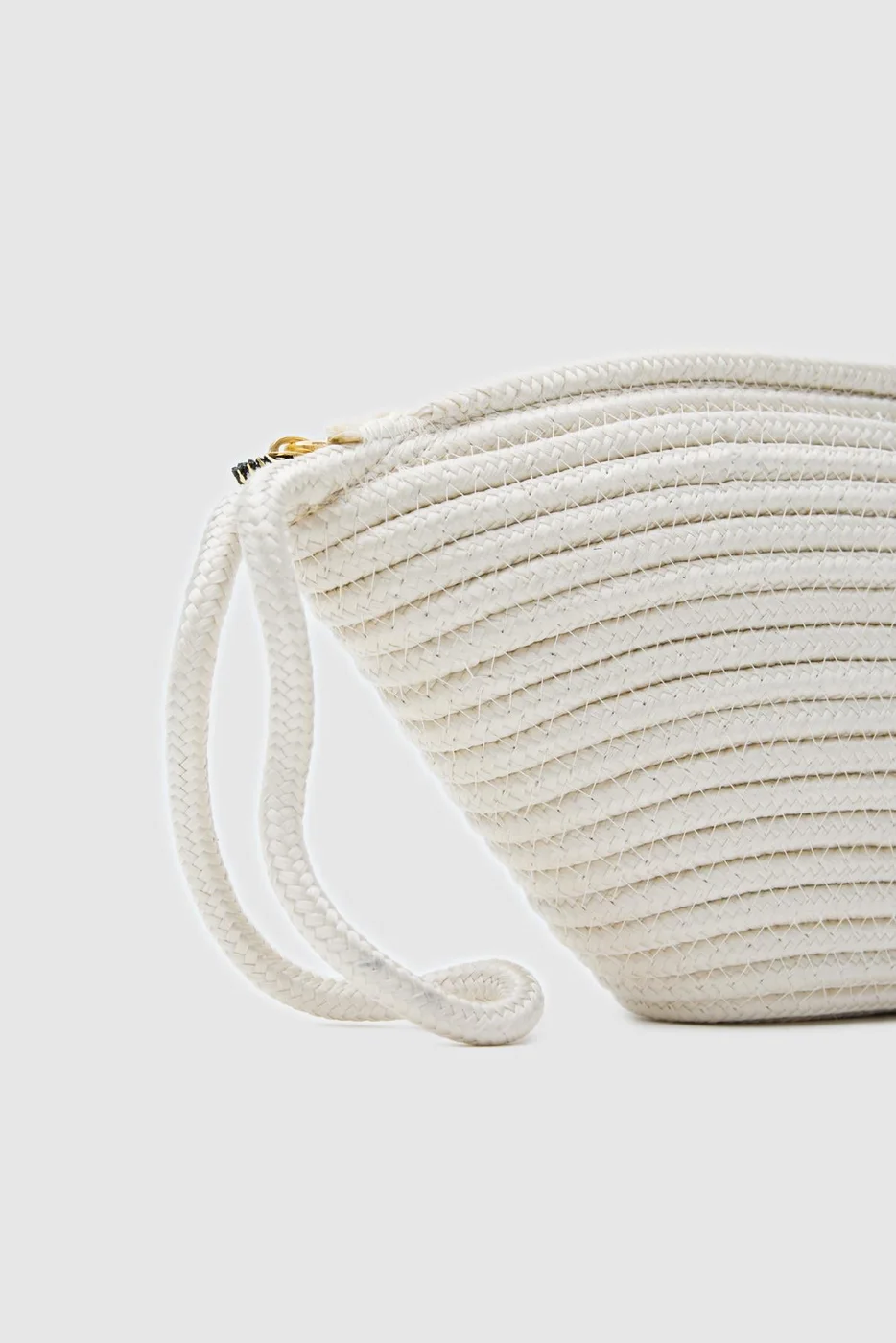 straw clutch bag for beach outings in cream