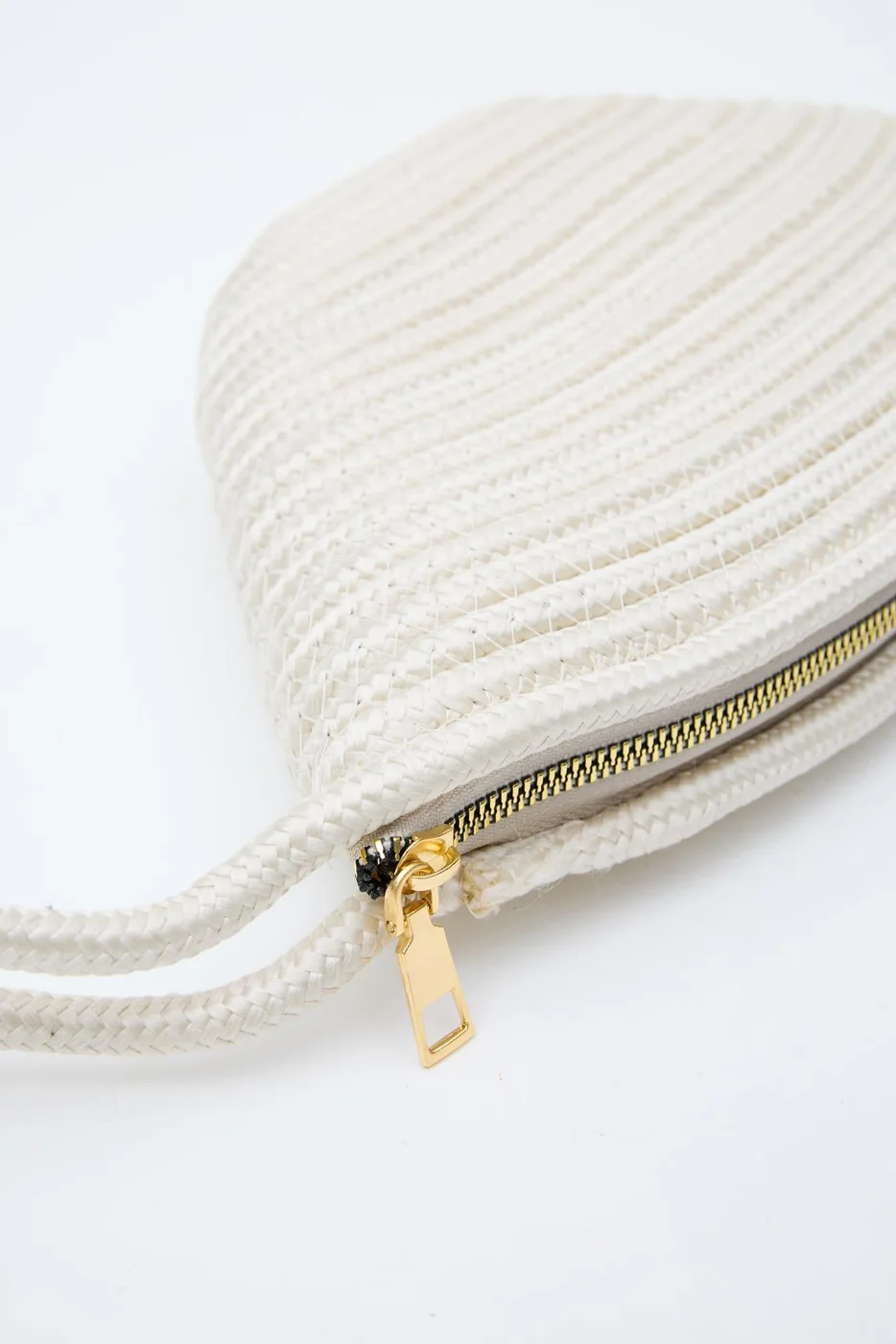 straw clutch bag for beach outings in cream