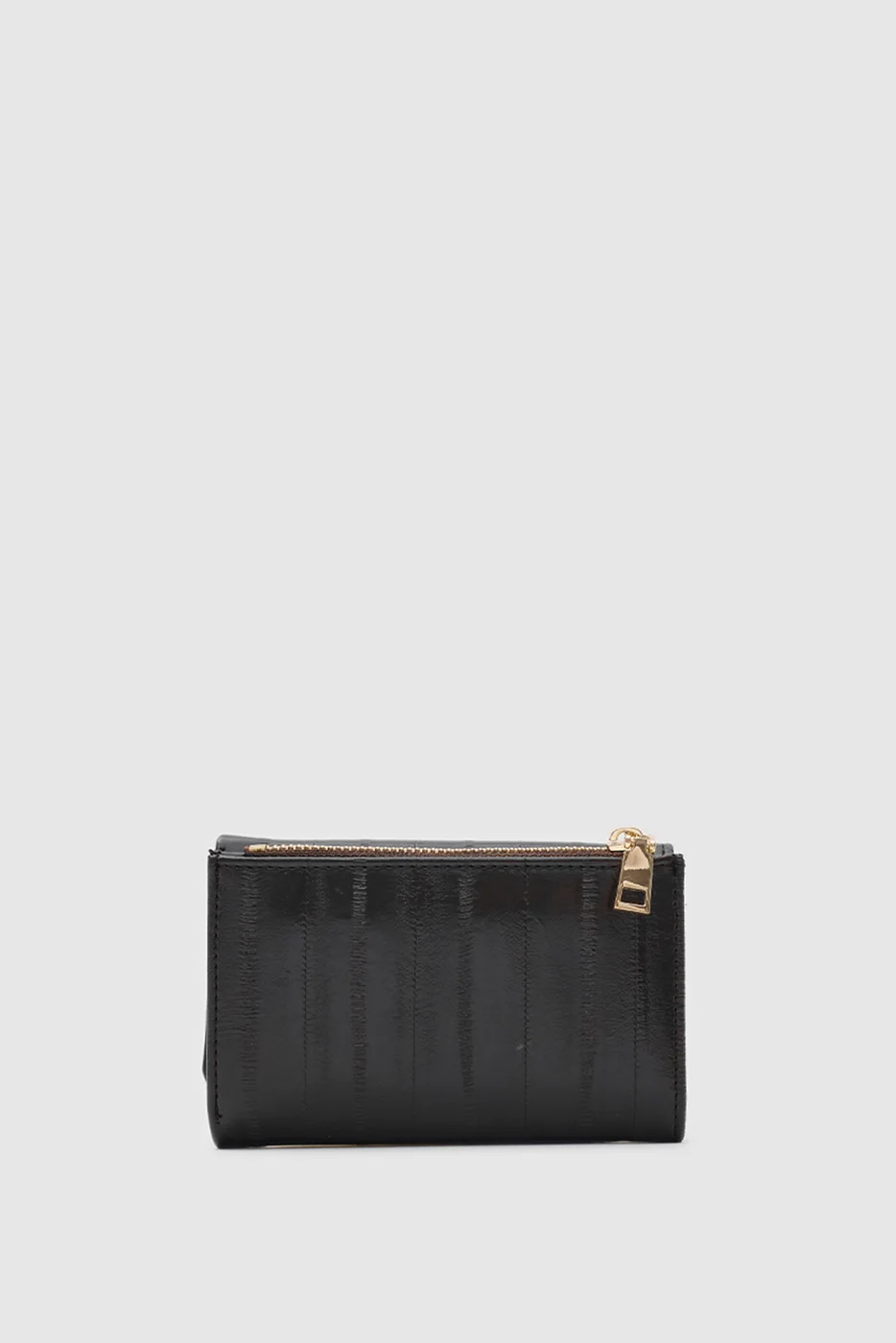 Romy faux leather wallet in dark brown