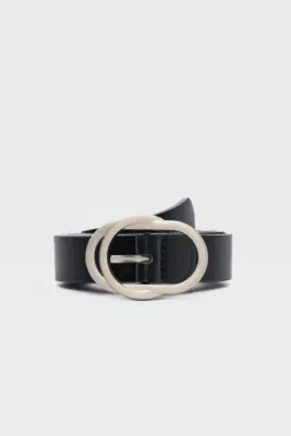 faux leather belt faux leather belt in black