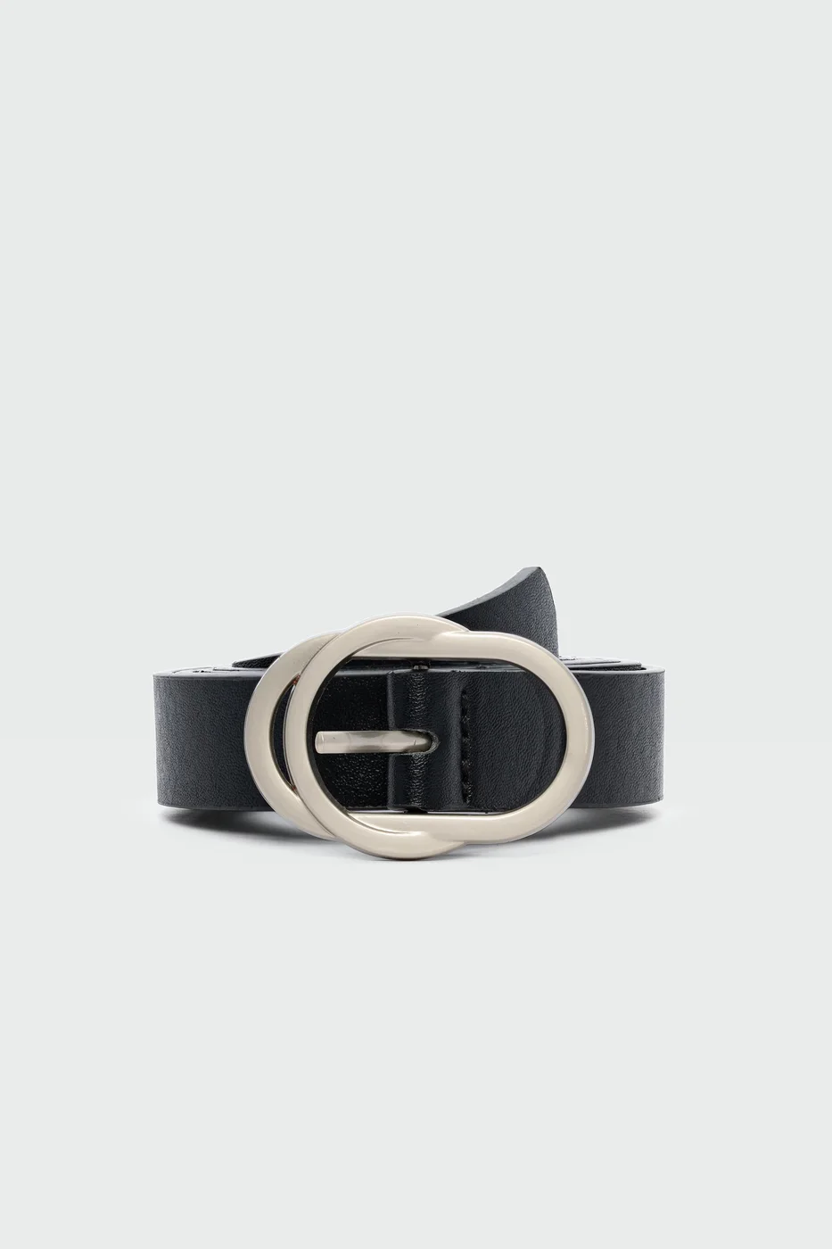 faux leather belt faux leather belt in black