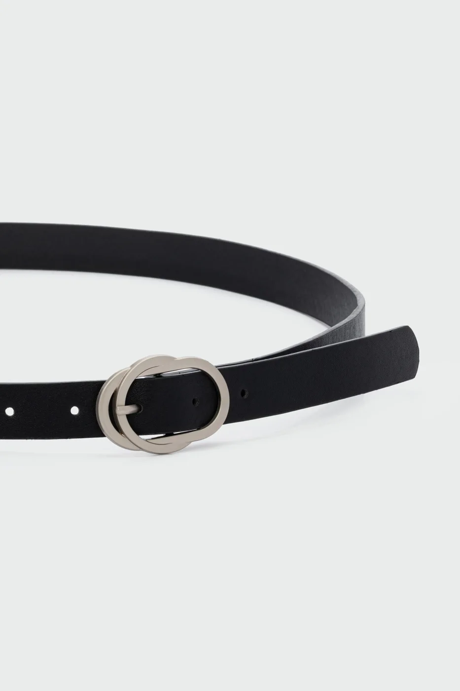 faux leather belt faux leather belt in black
