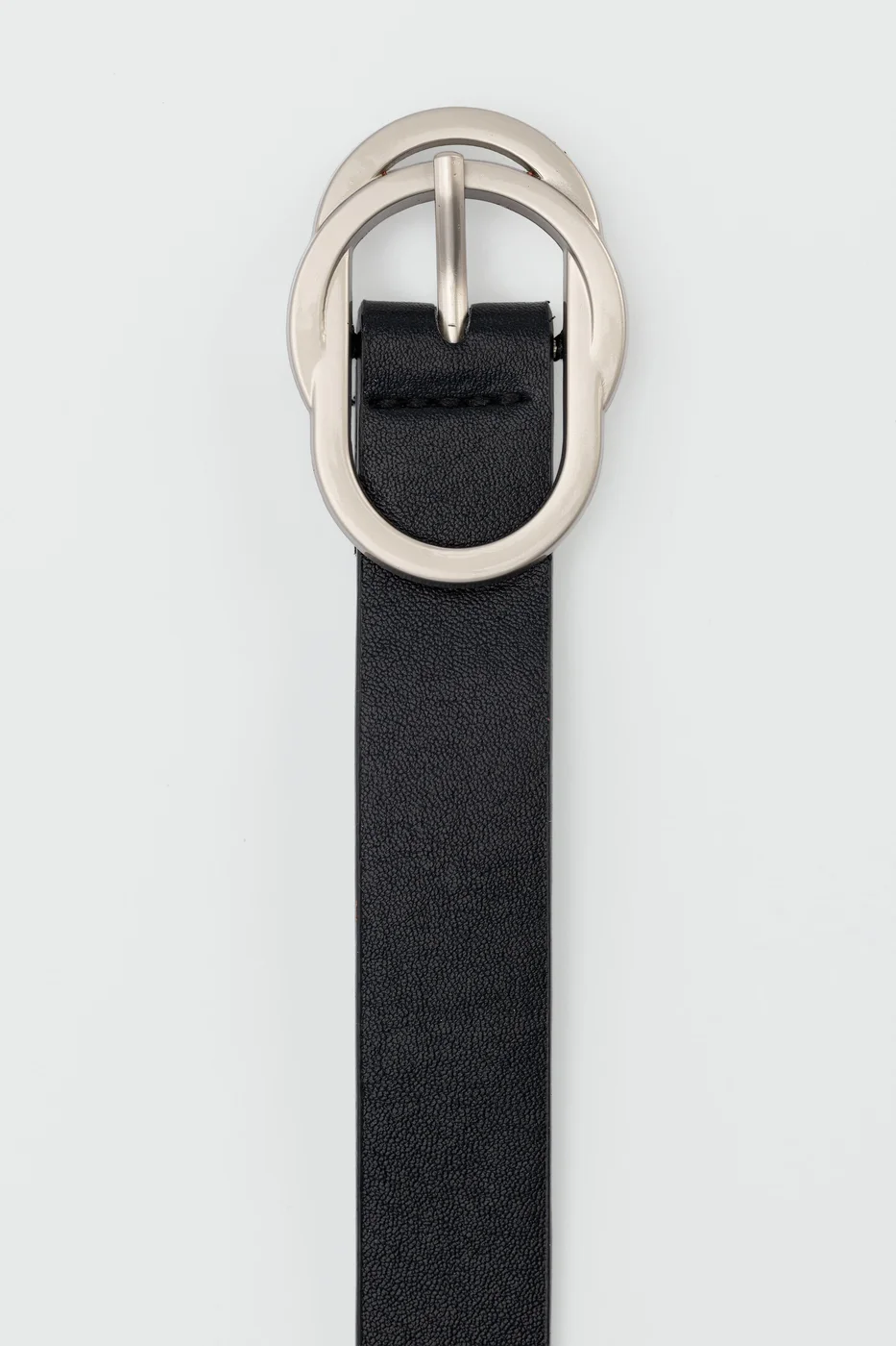 faux leather belt faux leather belt in black