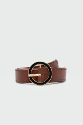 faux leather belt faux leather belt in brown