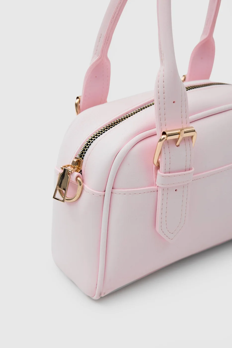 Faux leather crossbody bag Faux leather crossbody bag in blush pink