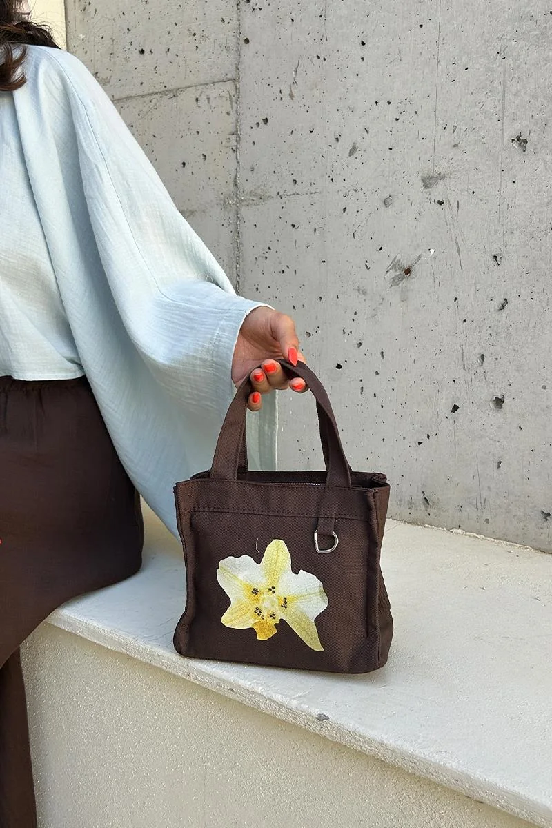 canvas crossbody bag stylish accessory in brown