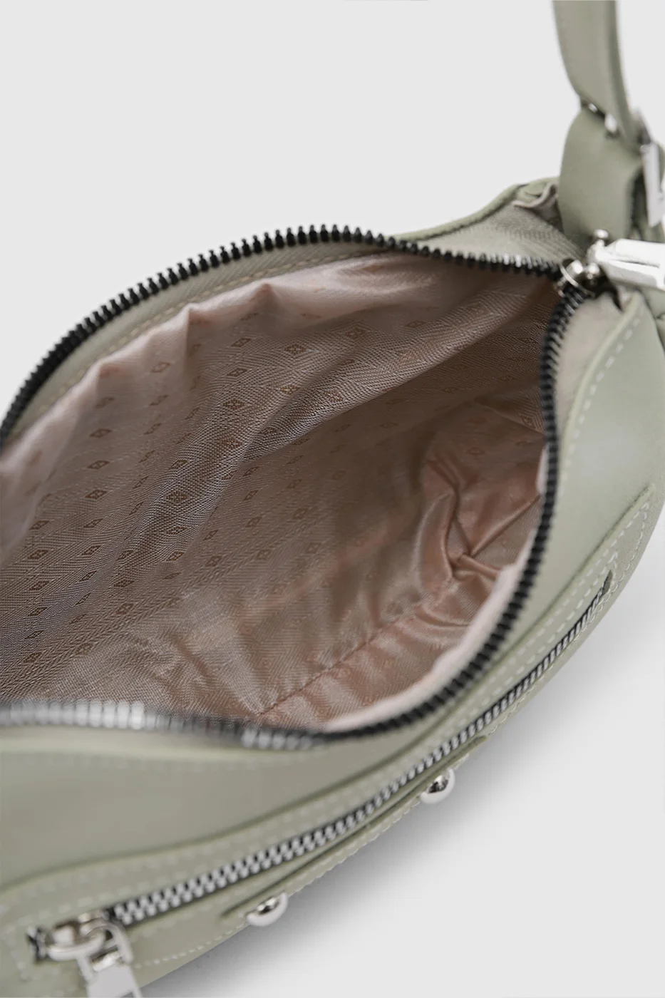 faux leather crossbody bag in mint