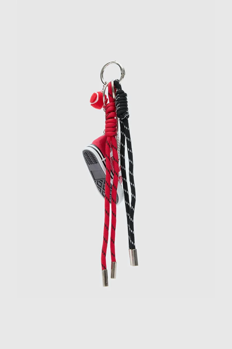Bag charm with shoe detail in red
