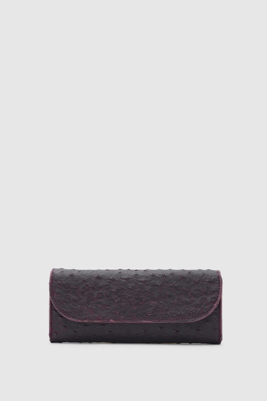 Faux leather wallet for women in burgundy