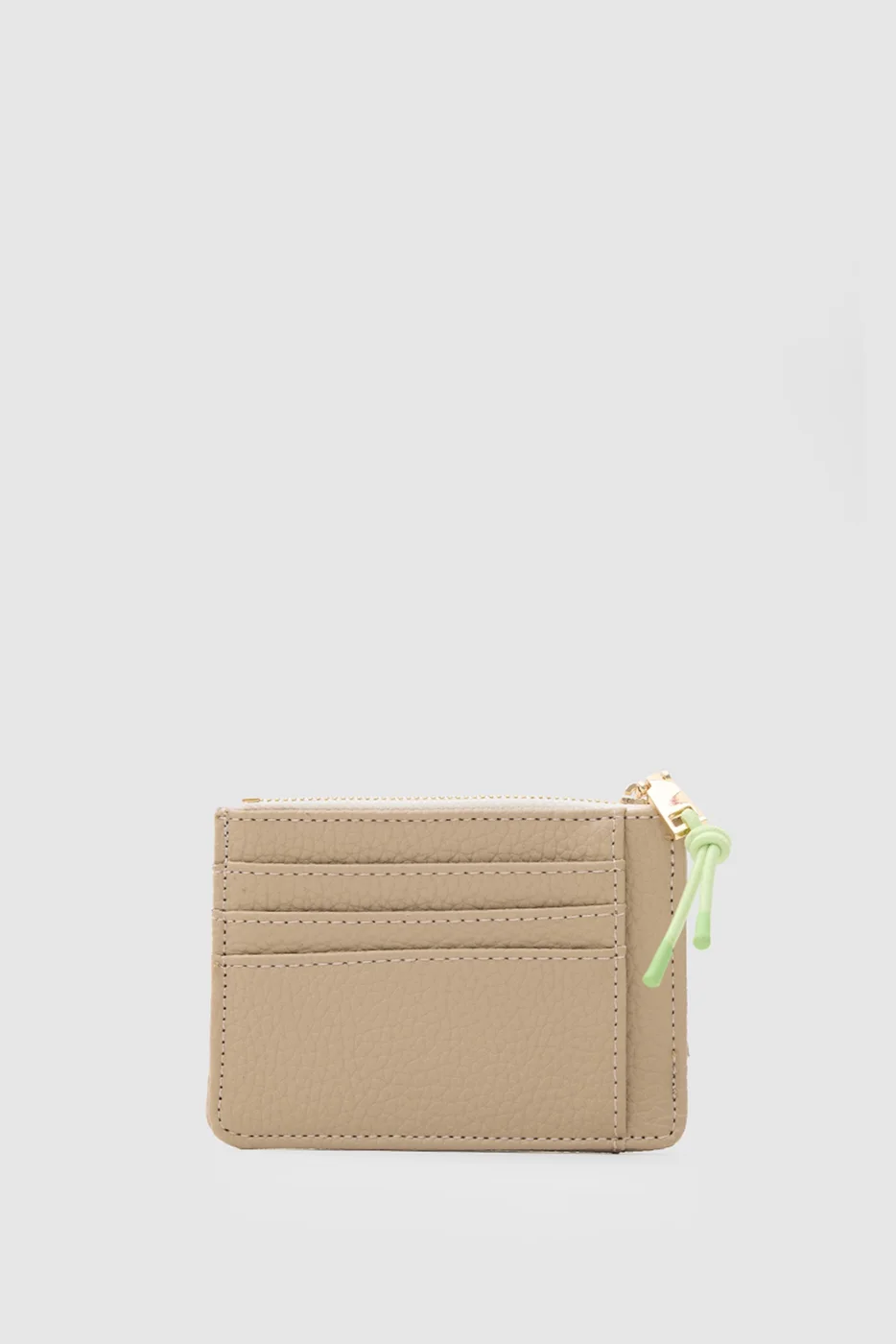 Faux leather card holder Faux leather card holder in beige