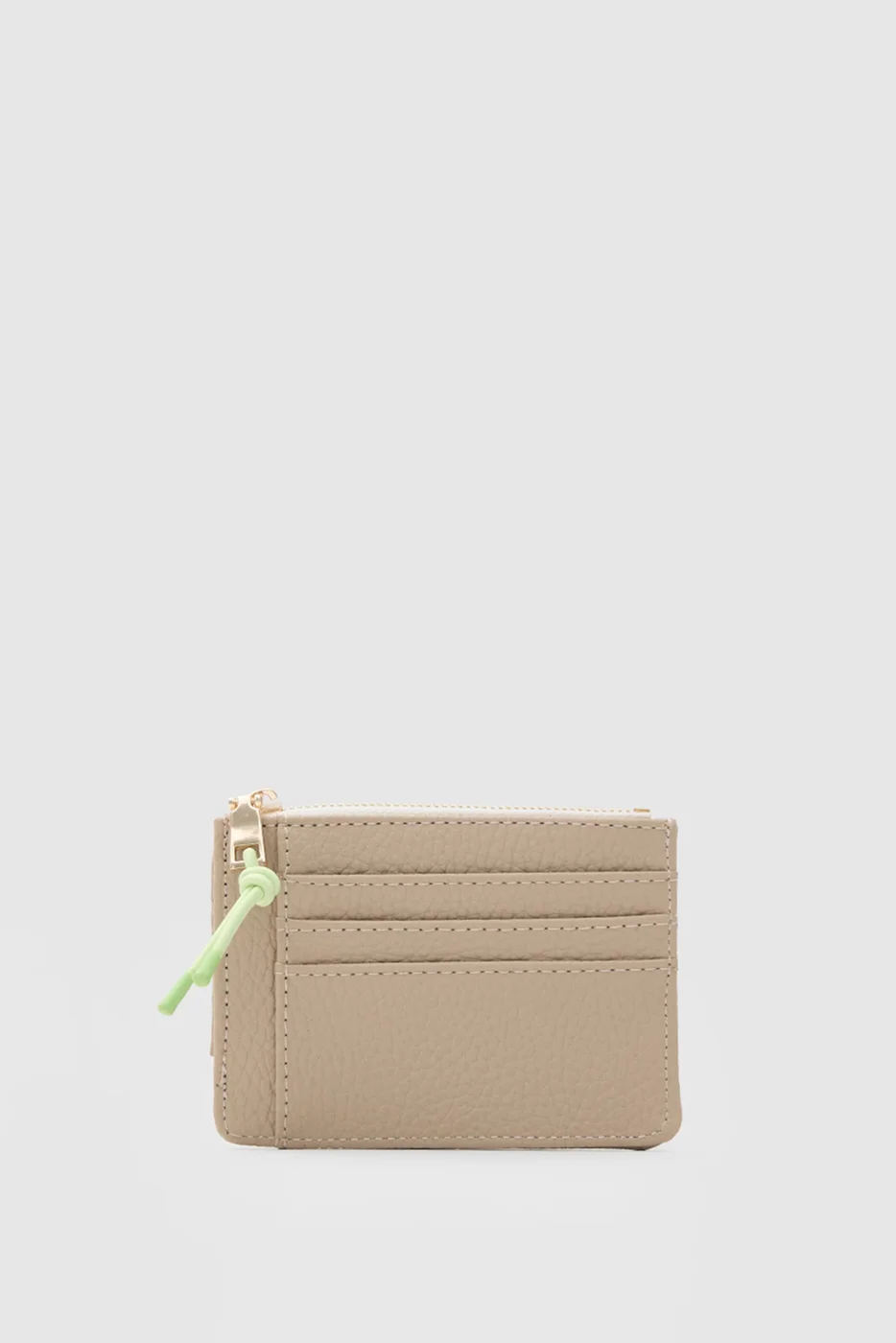 Faux leather card holder Faux leather card holder in beige