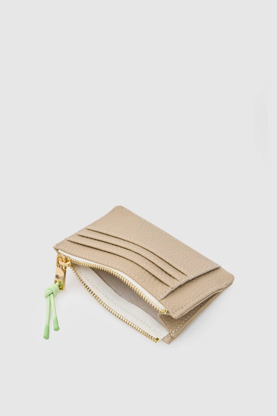 Faux leather card holder Faux leather card holder in beige