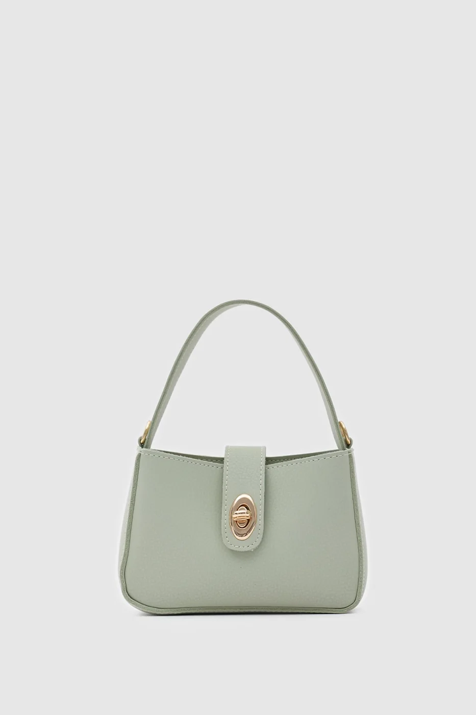 Faux leather crossbody bag in mint