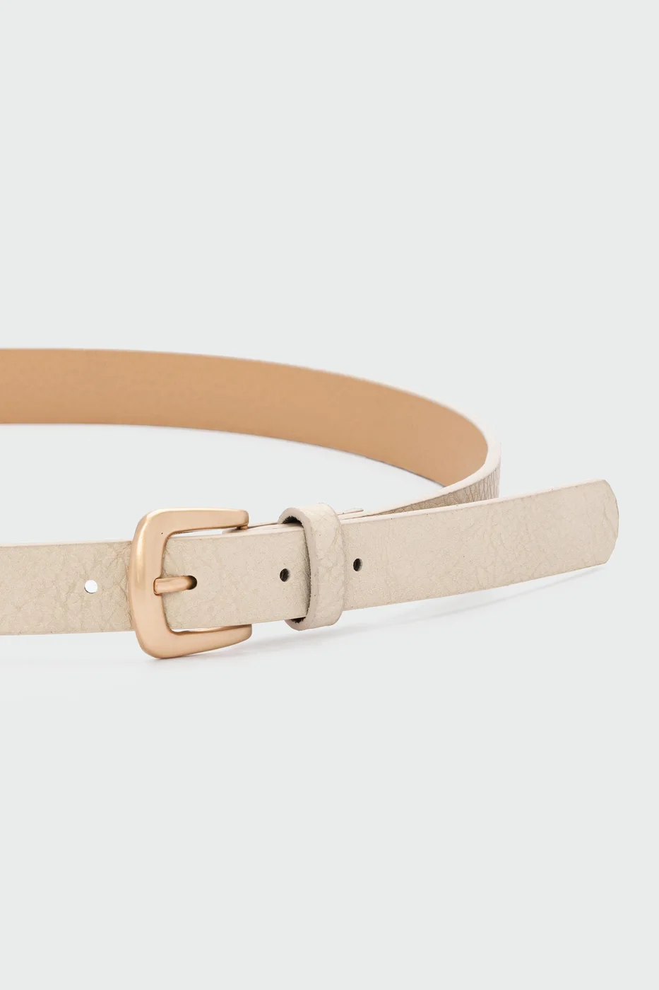 faux leather belt faux leather belt in cream