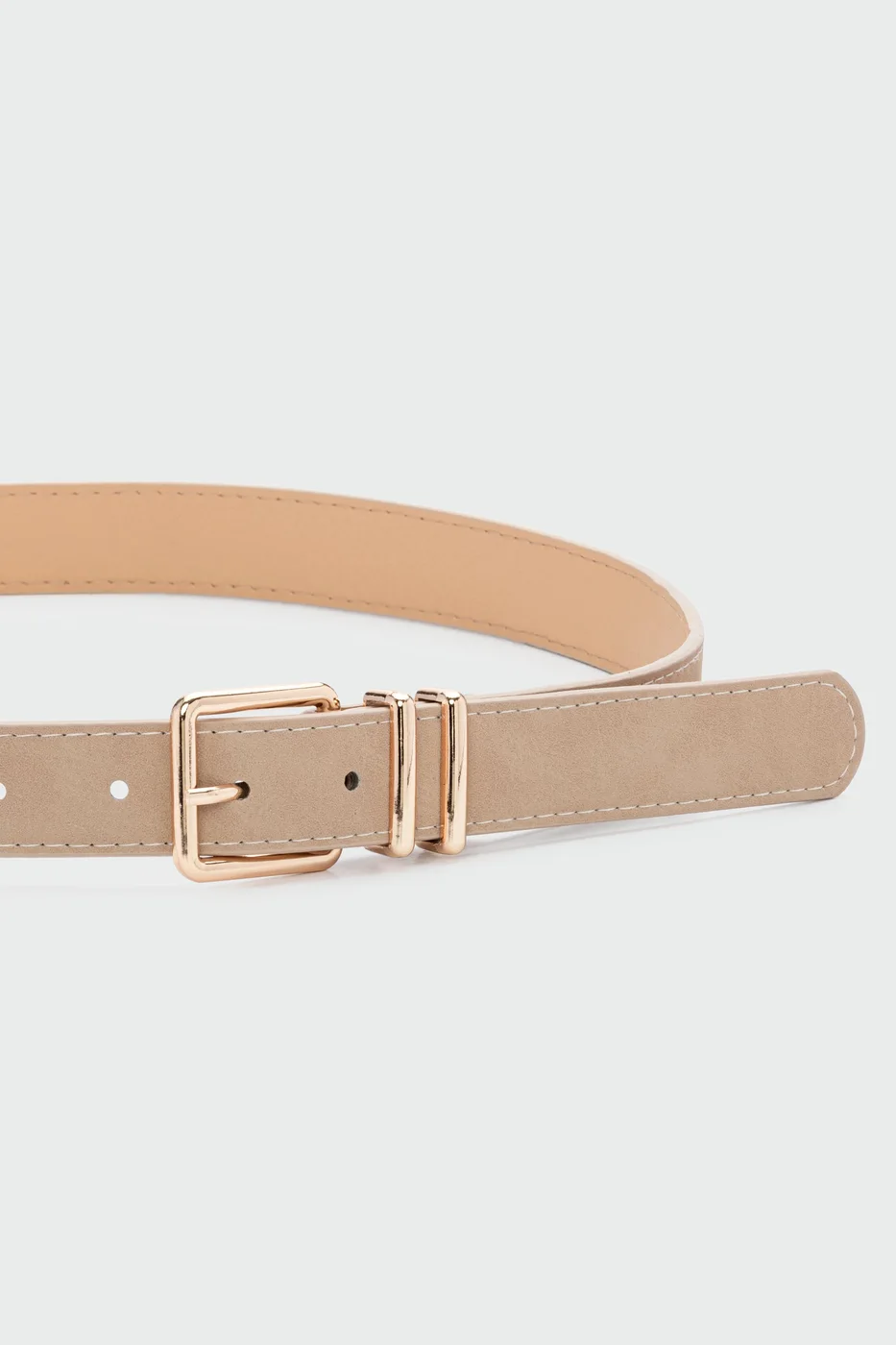 faux suede belt faux suede belt in cream