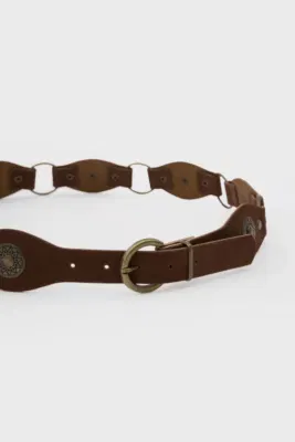 faux suede belt faux suede belt in brown