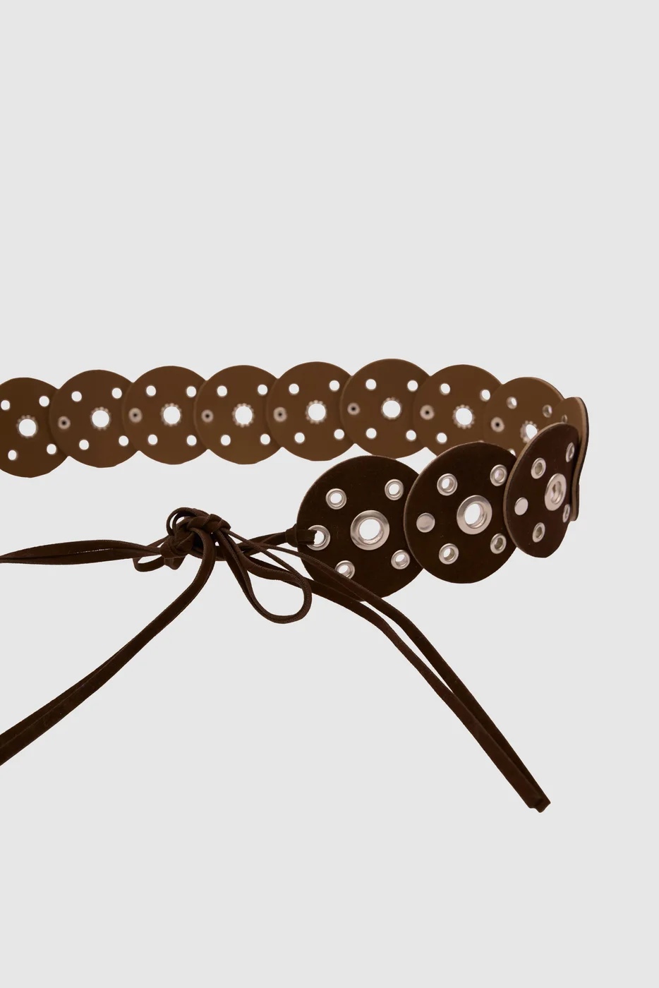 faux suede cowboy belt faux suede cowboy belt in brown