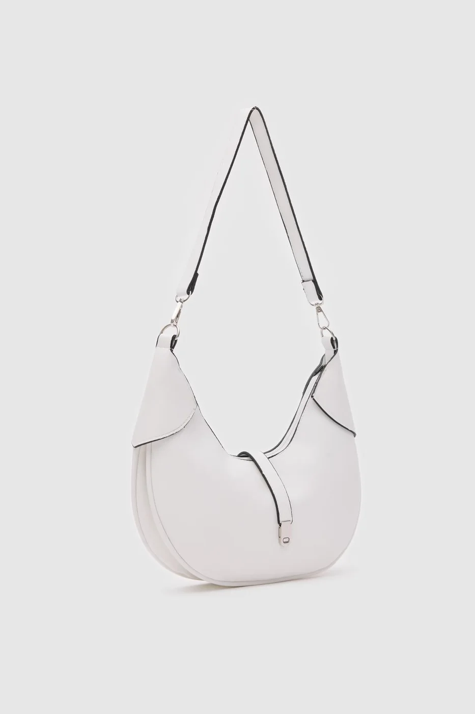Faux leather baguette bag Faux leather baguette bag in white