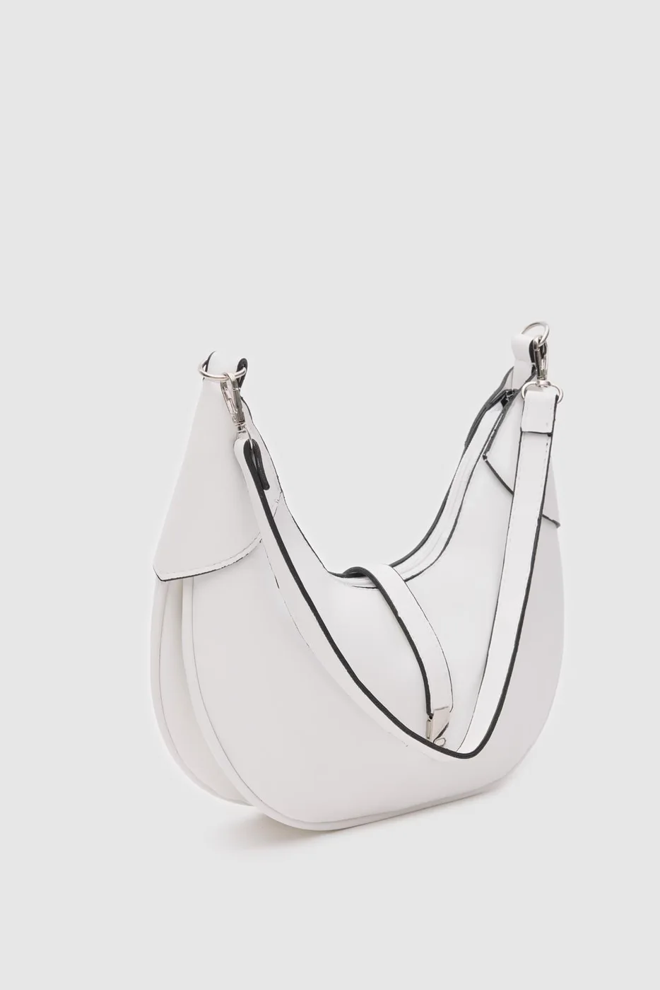 Faux leather baguette bag Faux leather baguette bag in white