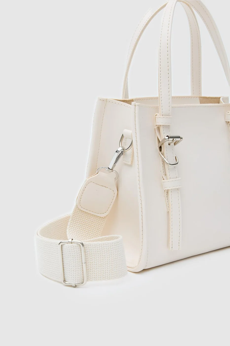 faux leather crossbody bag faux leather crossbody bag in cream