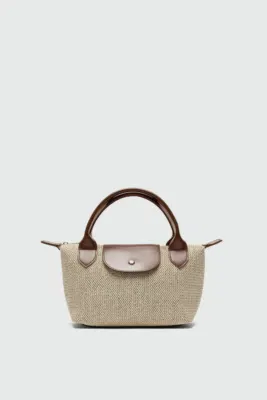 Faux leather shoulder bag for women in tan