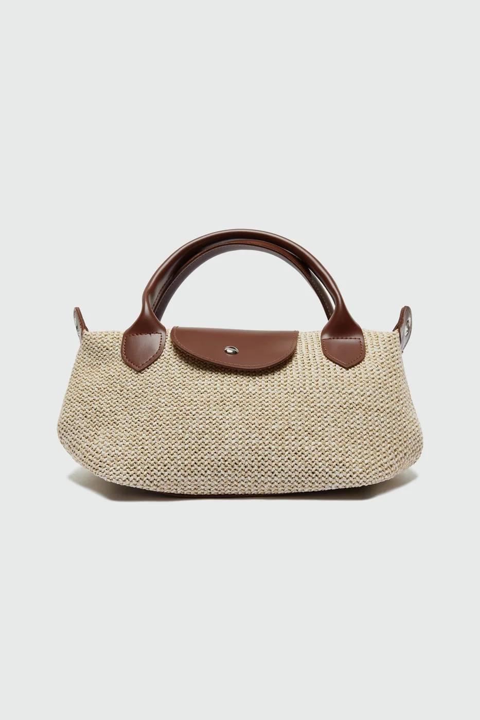 Faux leather shoulder bag for women in tan