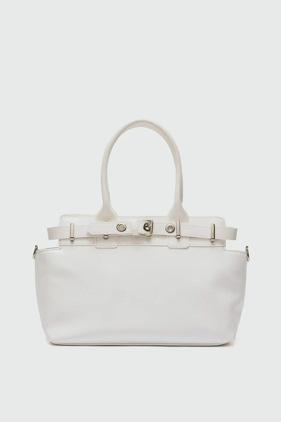 Faux leather shoulder bag Faux leather shoulder bag in cream