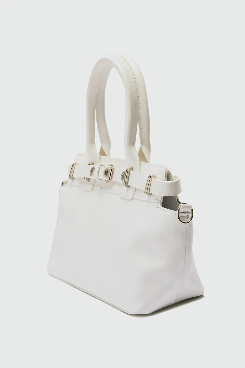 Faux leather shoulder bag Faux leather shoulder bag in cream