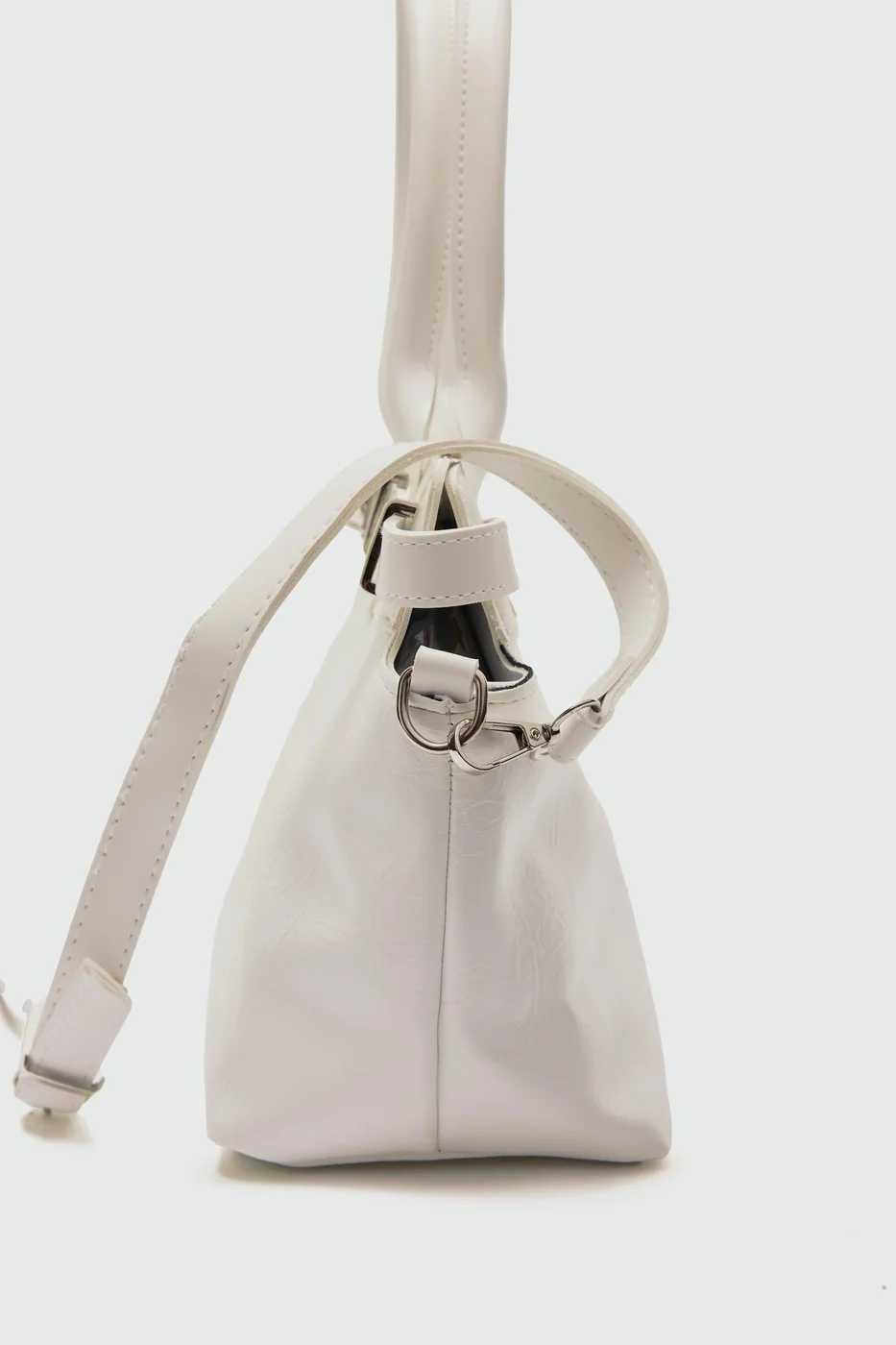 Faux leather shoulder bag Faux leather shoulder bag in cream