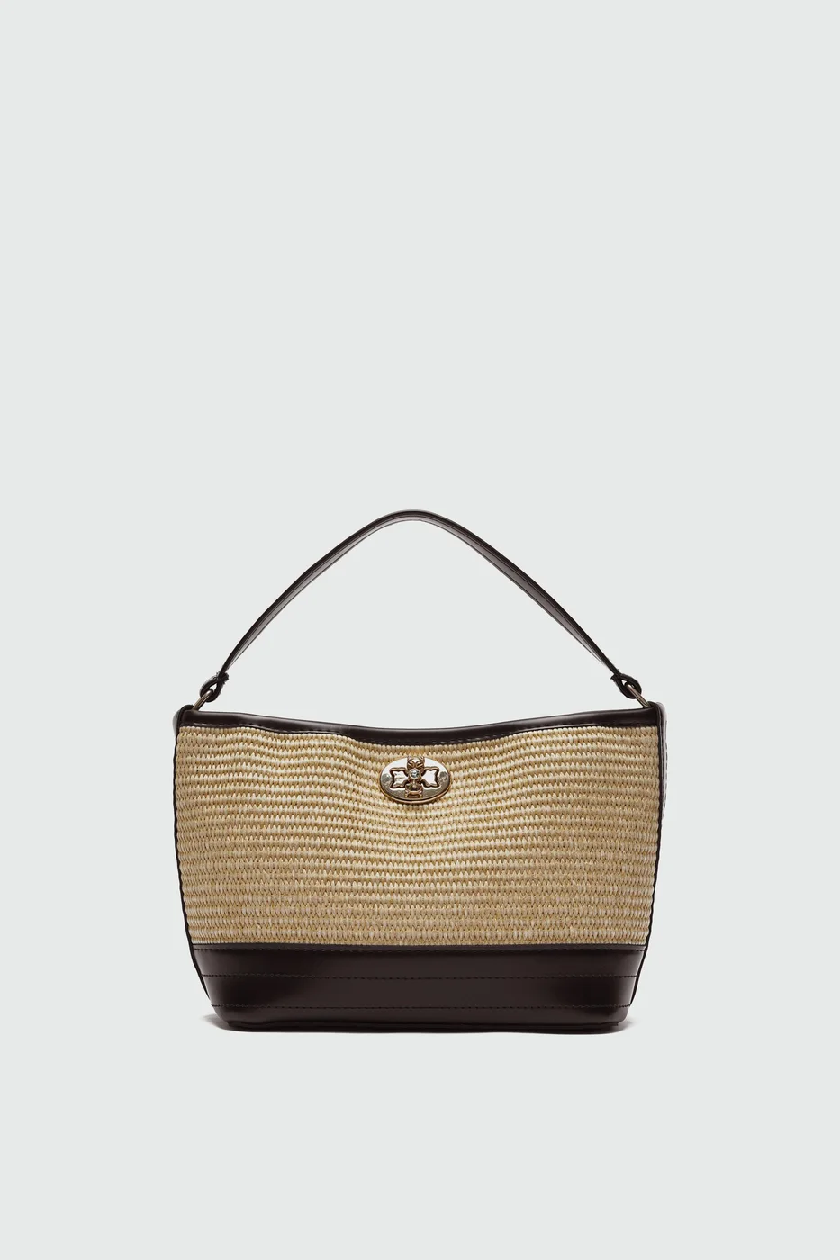 Faux Leather Shoulder Bag Faux Leather Shoulder Bag in brown