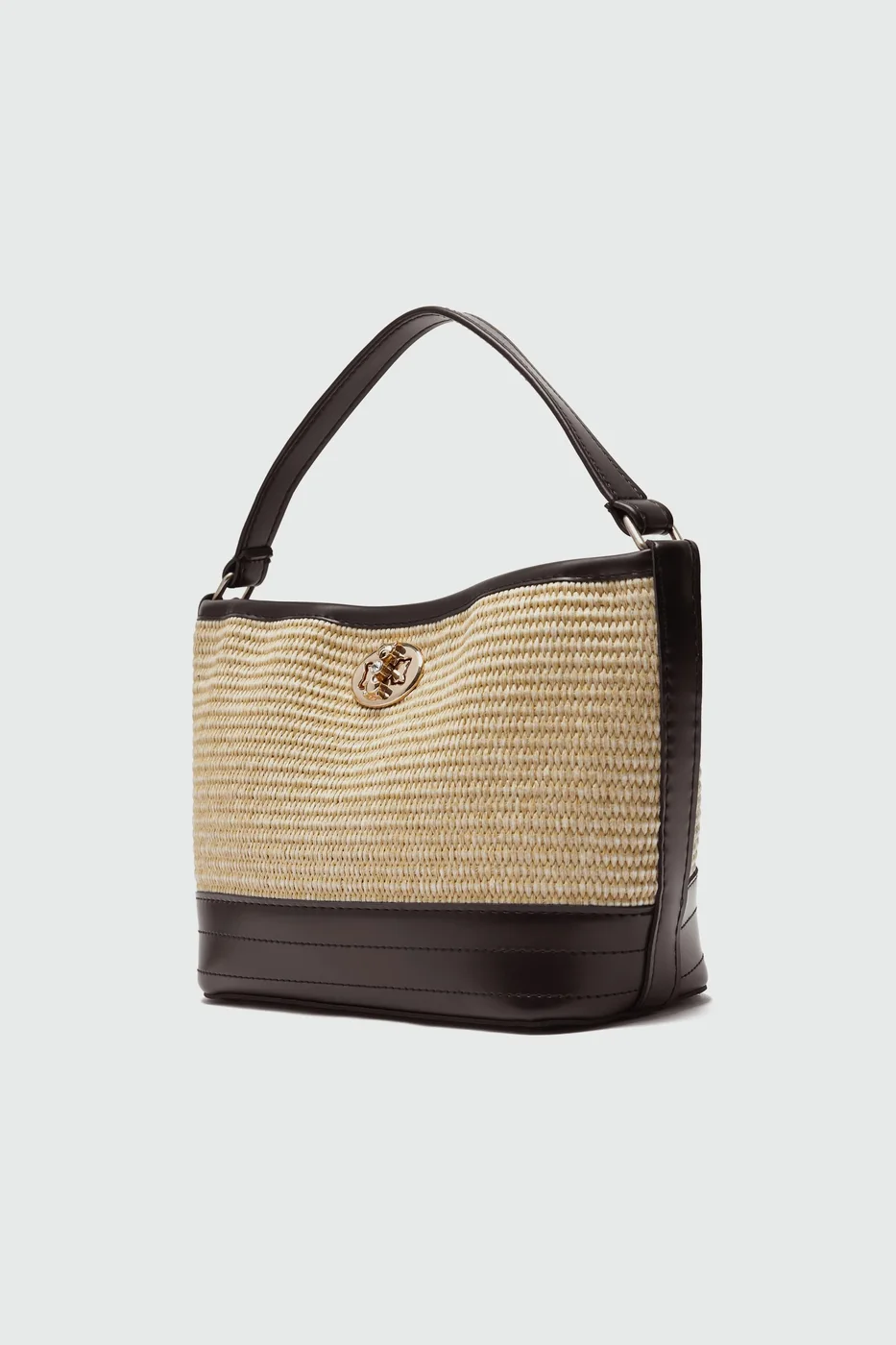 Faux Leather Shoulder Bag Faux Leather Shoulder Bag in brown