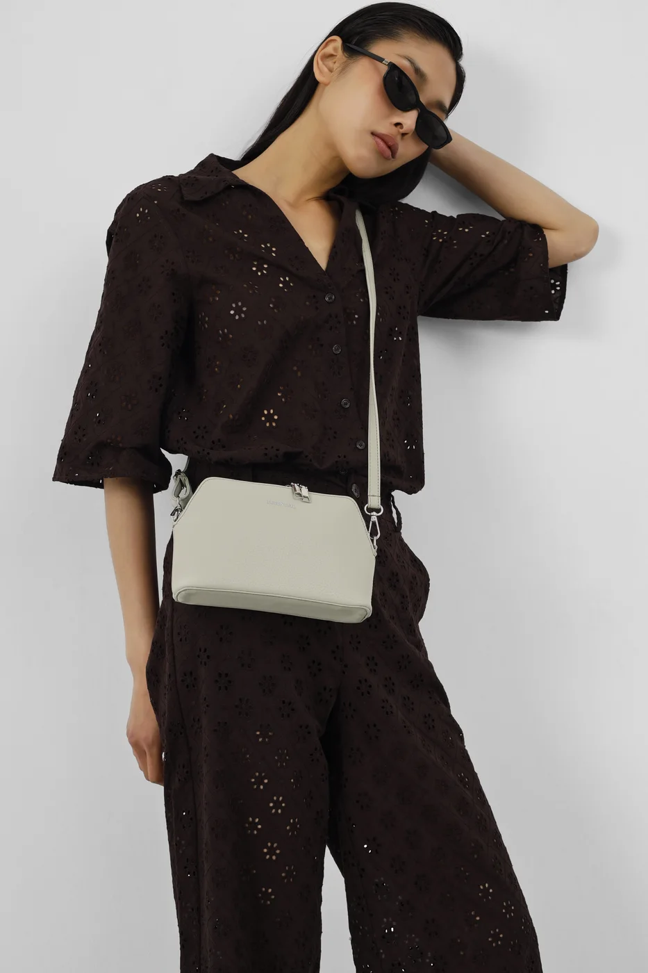 faux leather crossbody bag faux leather crossbody bag in mint