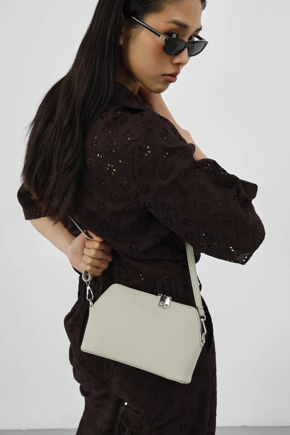 faux leather crossbody bag faux leather crossbody bag in mint