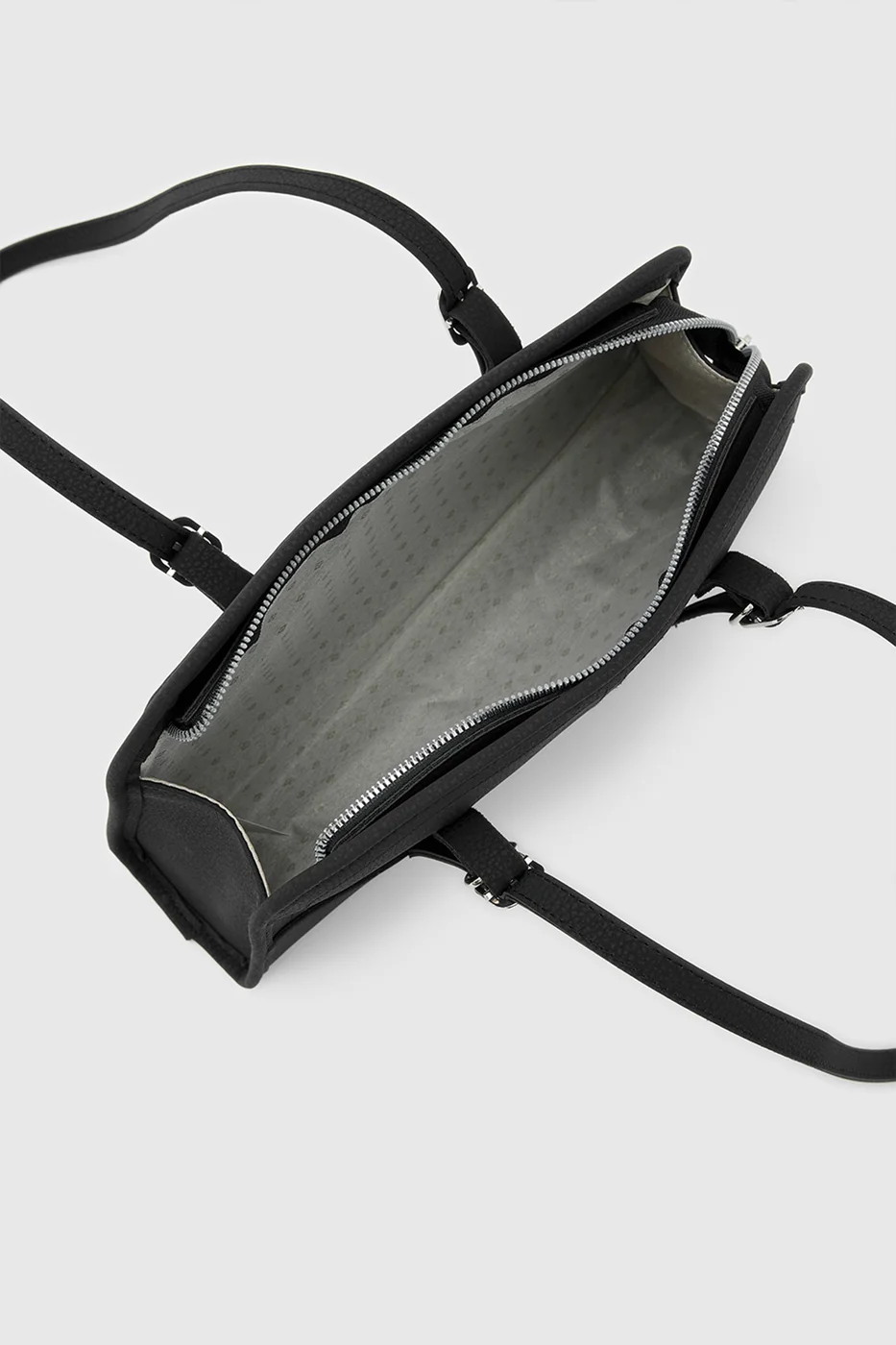 faux suede baguette bag in black