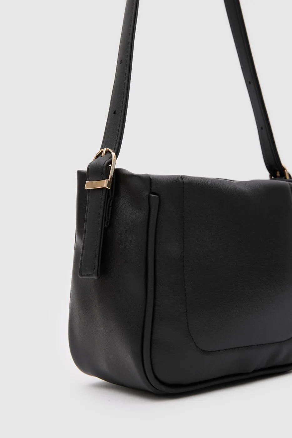 Faux Leather Crossbody Bag