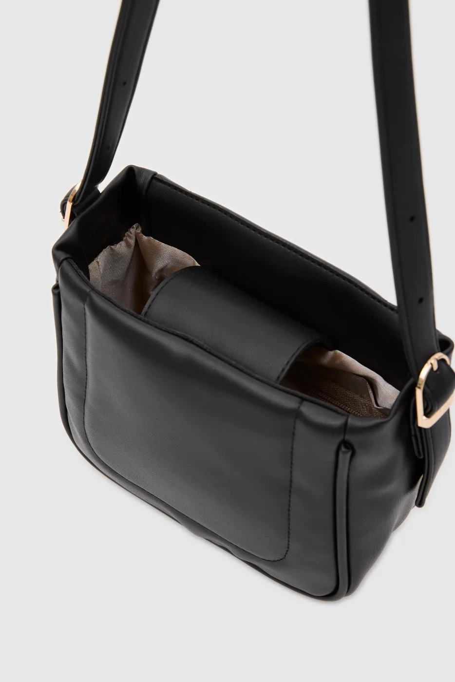 Faux Leather Crossbody Bag