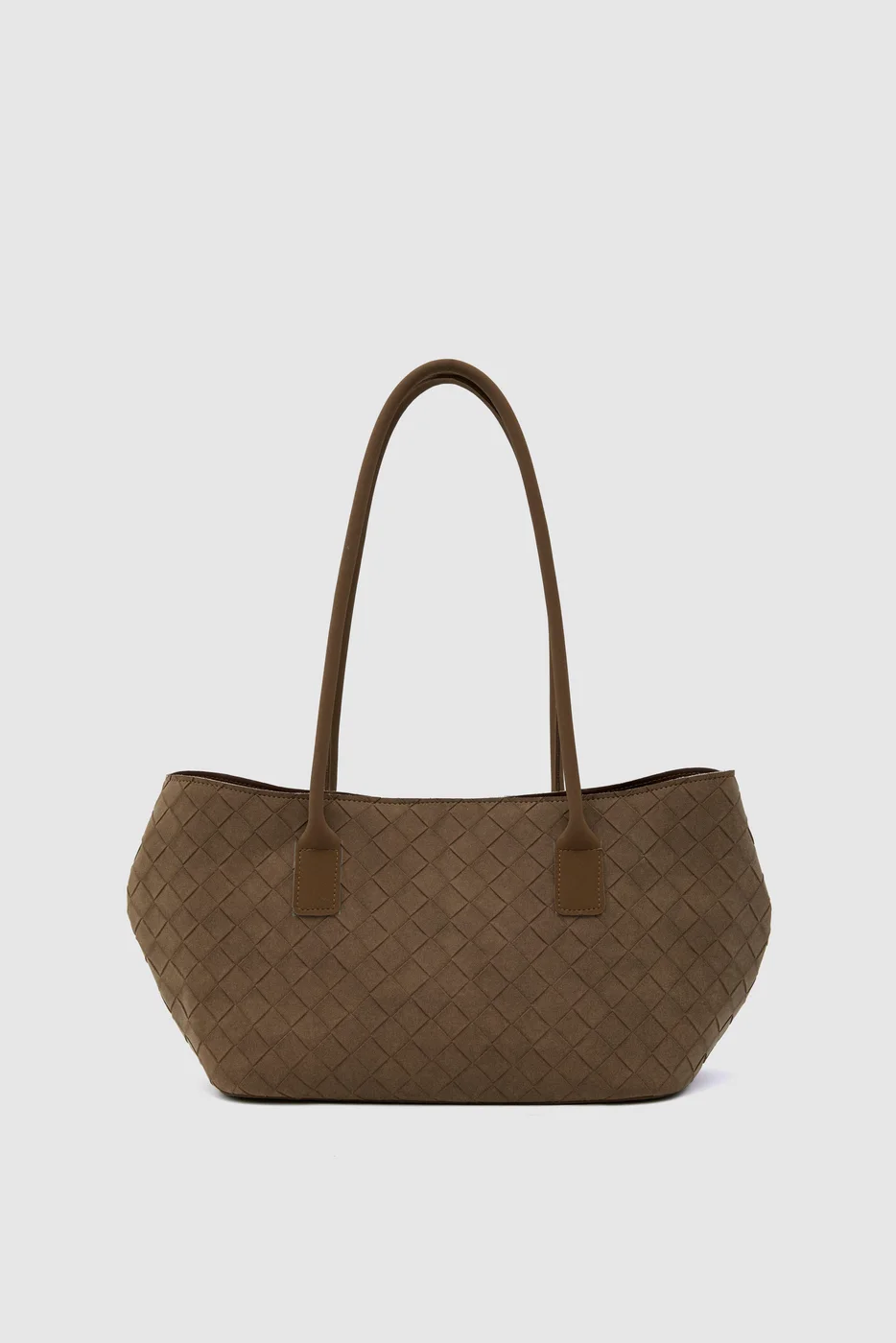 faux suede shoulder bag faux suede shoulder bag in tan