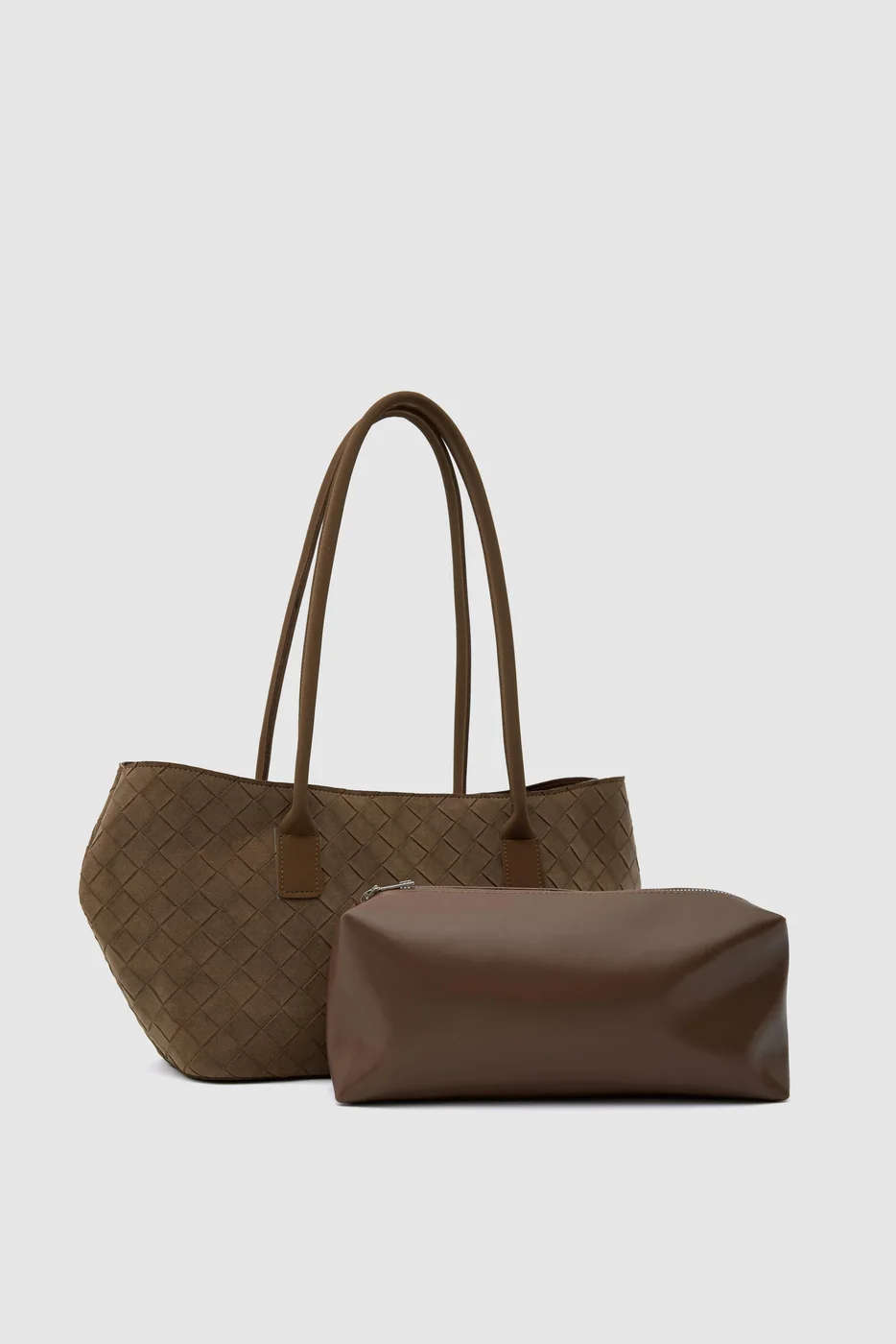 faux suede shoulder bag faux suede shoulder bag in tan