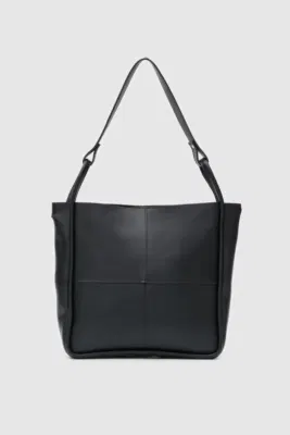 faux leather shoulder bag