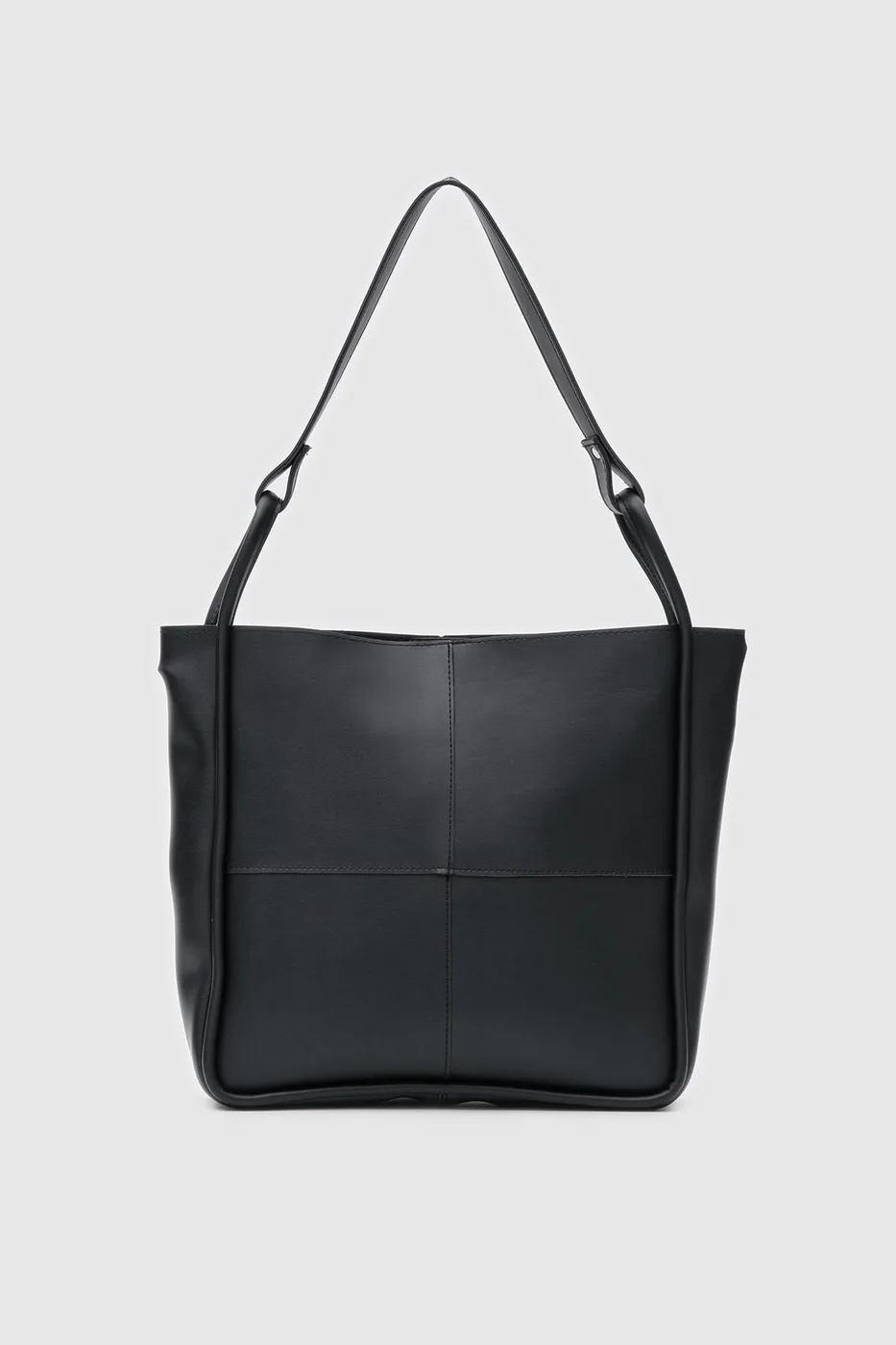 faux leather shoulder bag