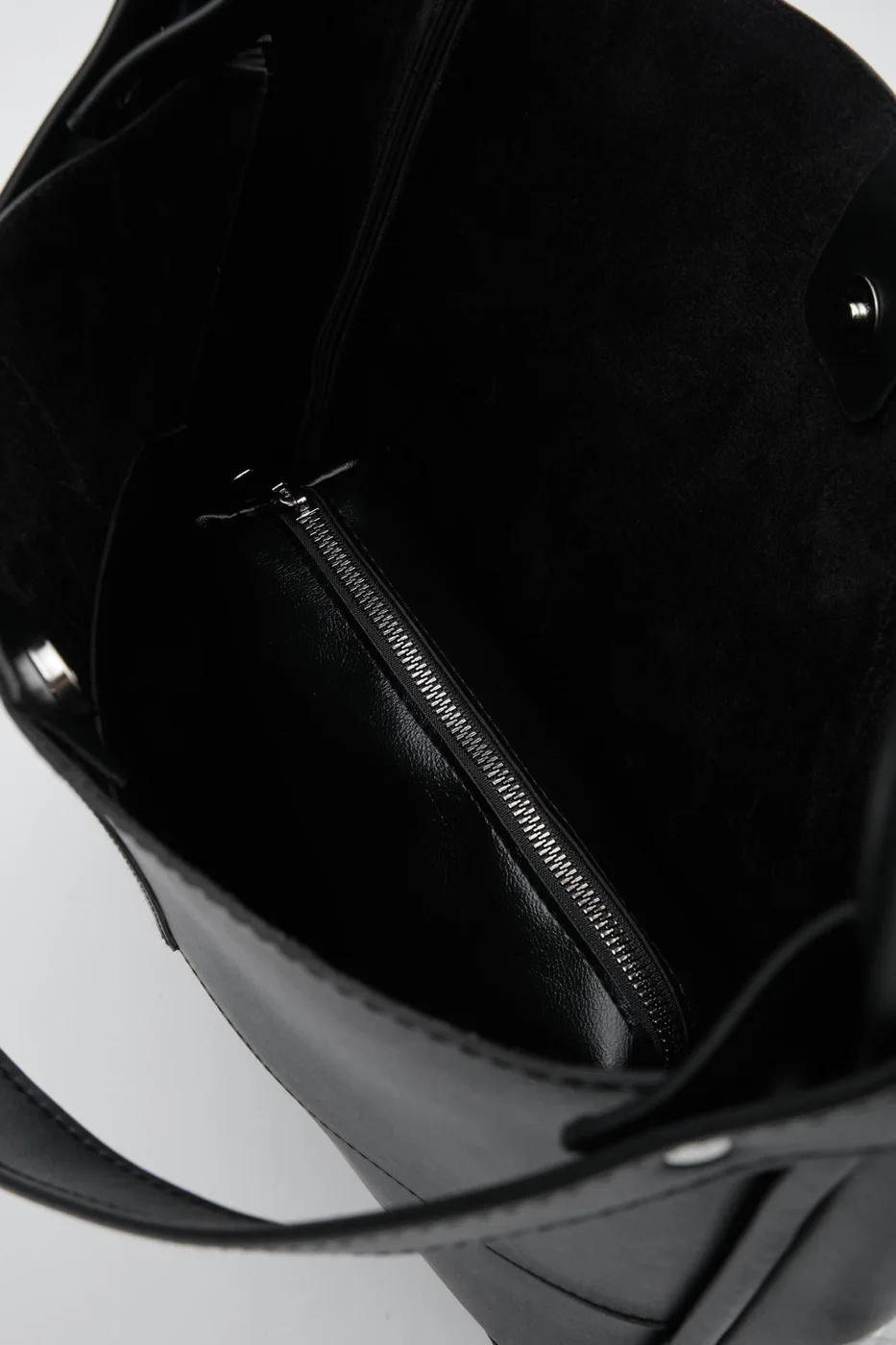 faux leather shoulder bag