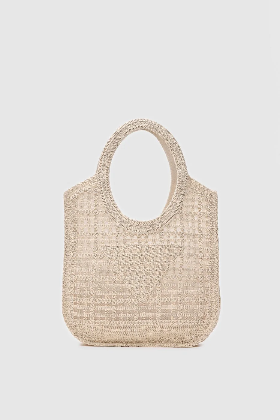 macrame tote bag stylish accessory macrame tote bag stylish accessory in cream
