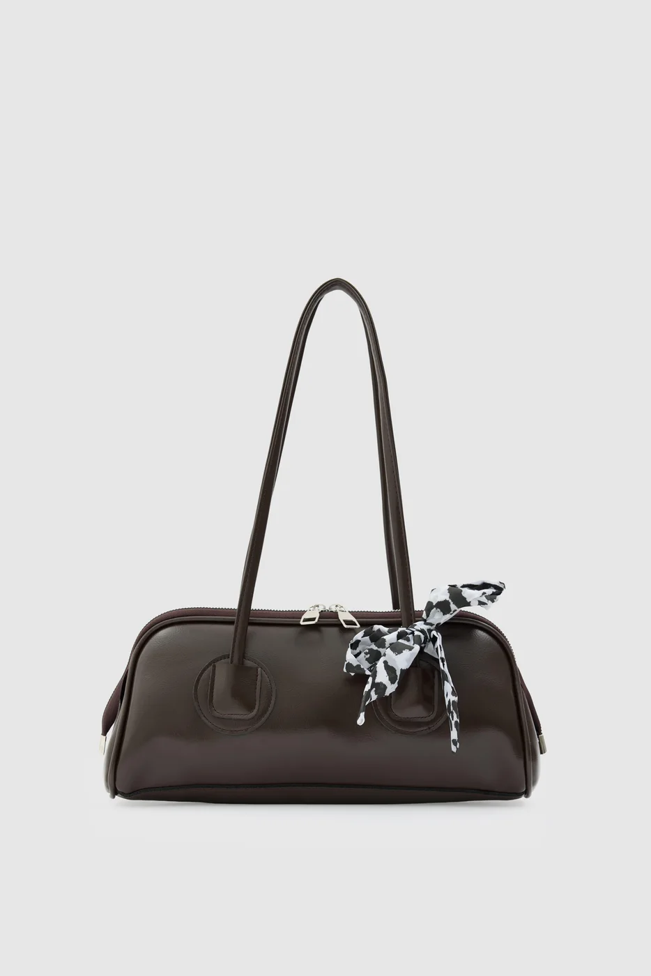 Vita Faux Leather Baguette Bag Vita Faux Leather Baguette Bag in dark brown