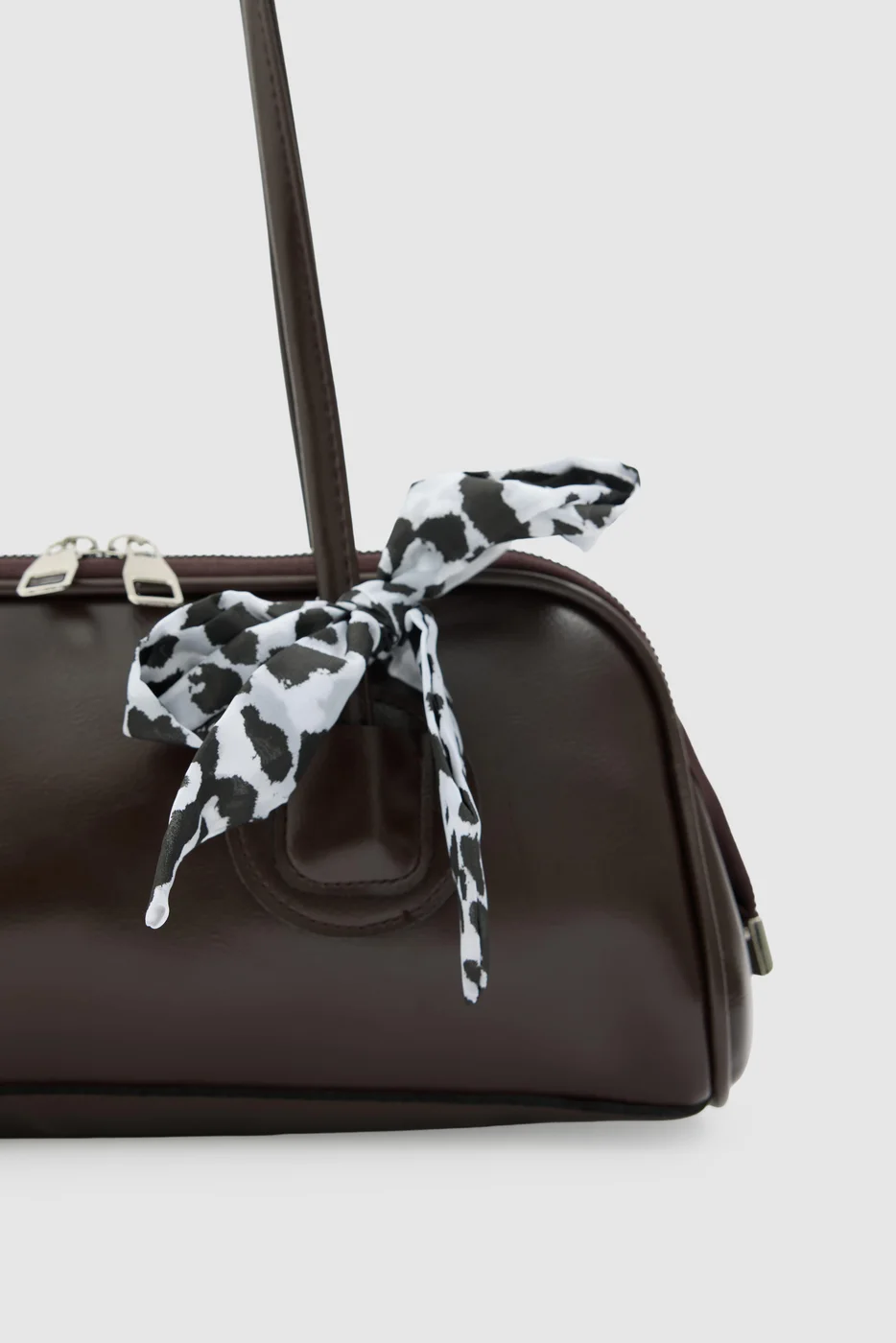 Vita Faux Leather Baguette Bag Vita Faux Leather Baguette Bag in dark brown
