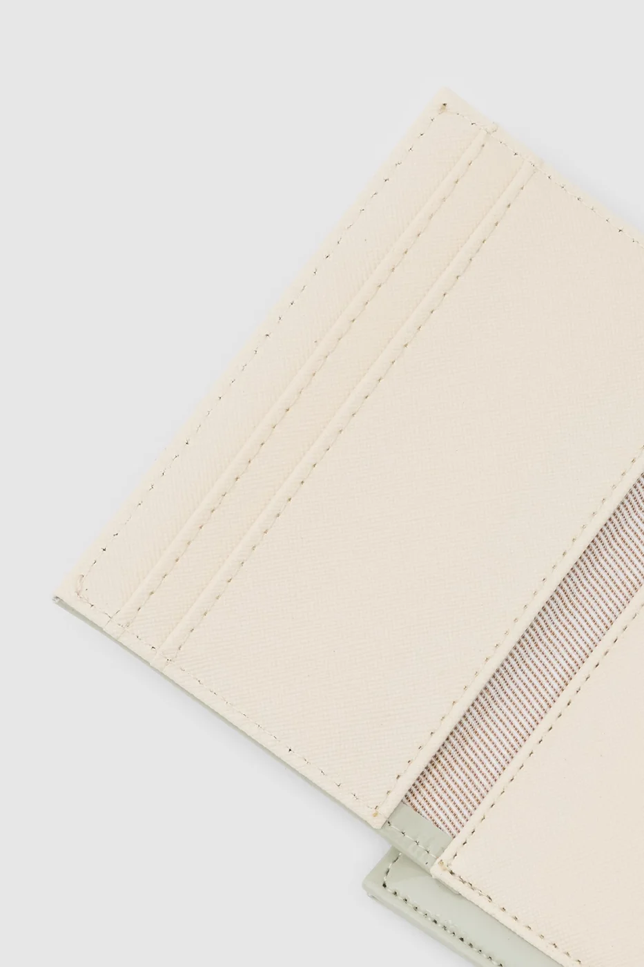 Faux leather wallet for women in mint