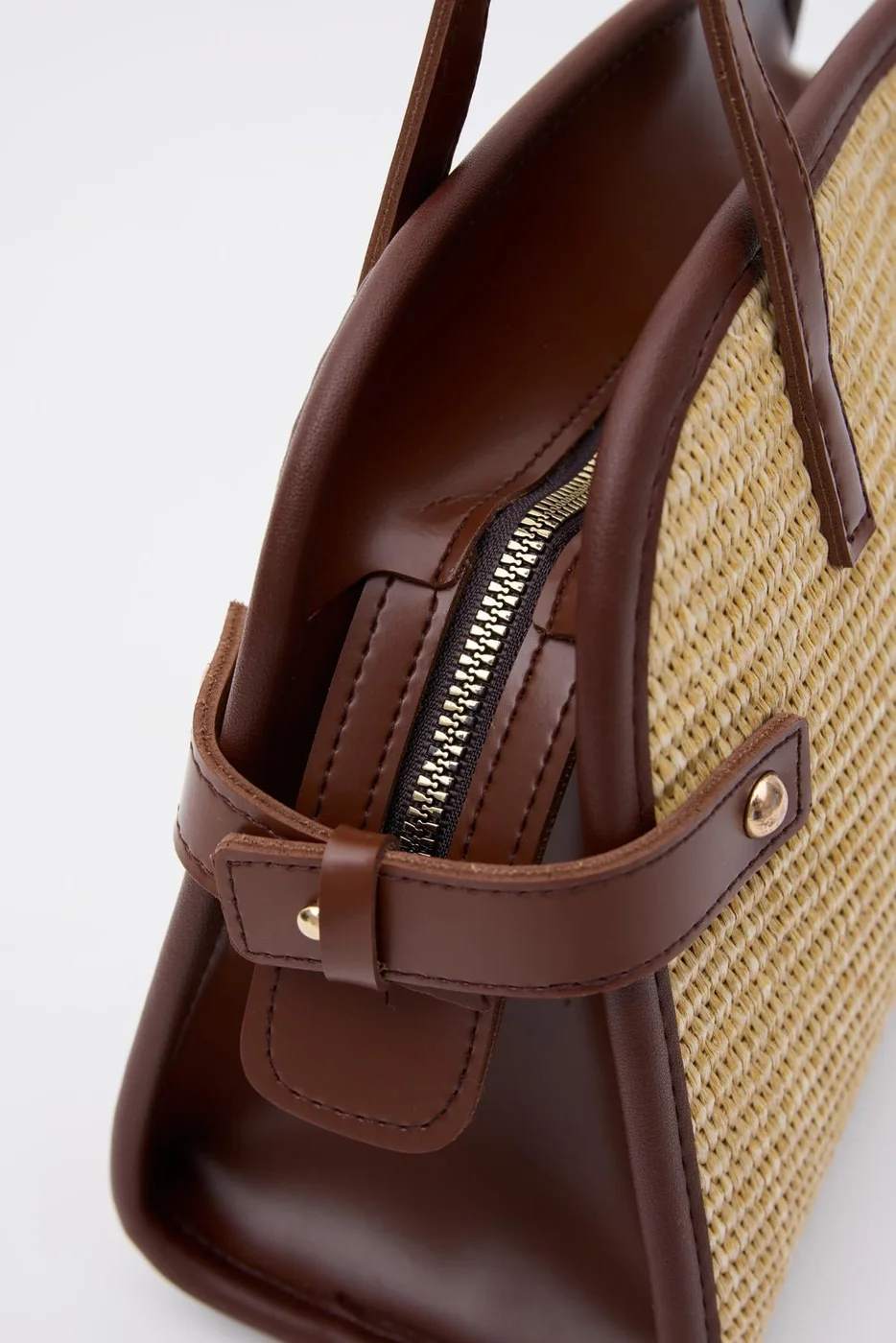 straw shoulder bag straw shoulder bag in hazelnut