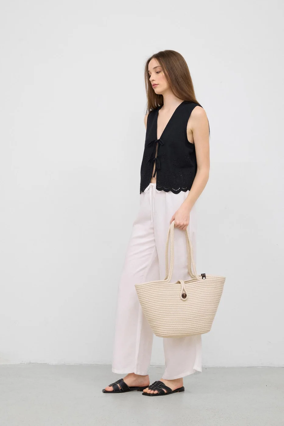 straw shoulder bag straw shoulder bag in cream