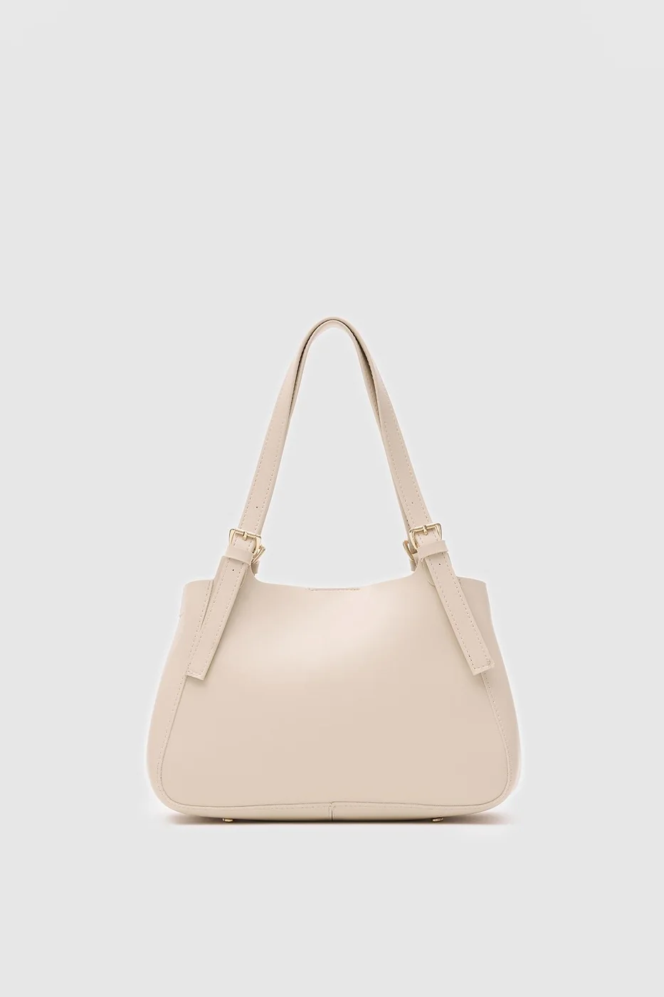 Faux leather shoulder bag design Faux leather shoulder bag design in cream