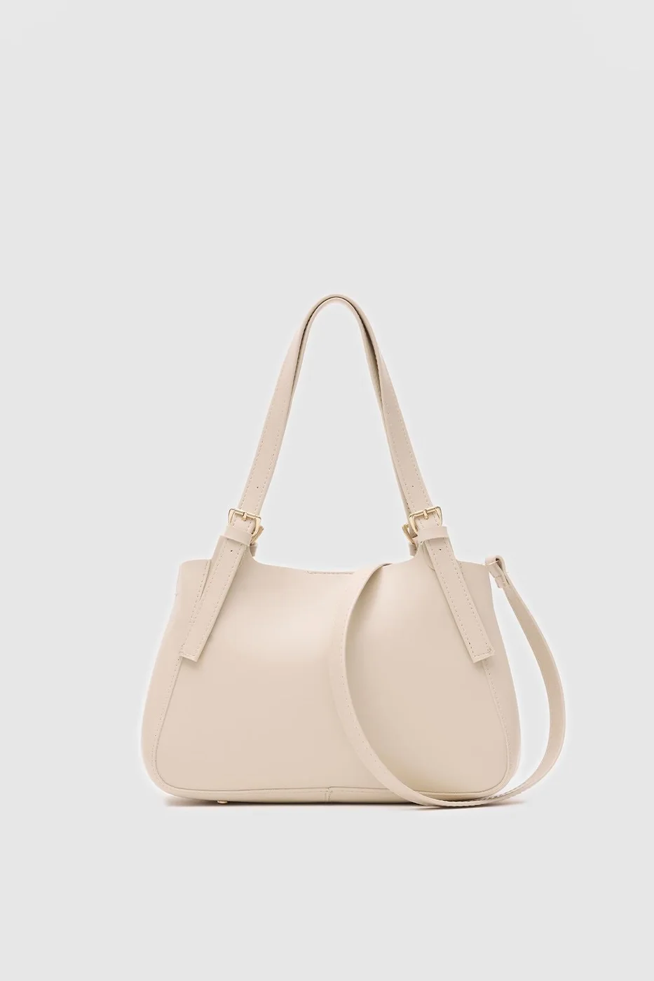 Faux leather shoulder bag design Faux leather shoulder bag design in cream
